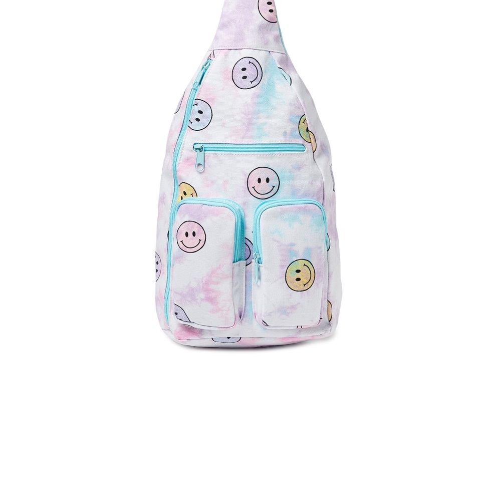 Cargo  Sling Bag- Tie Dye Smiley- No Boundaries “ New,No Tag !
